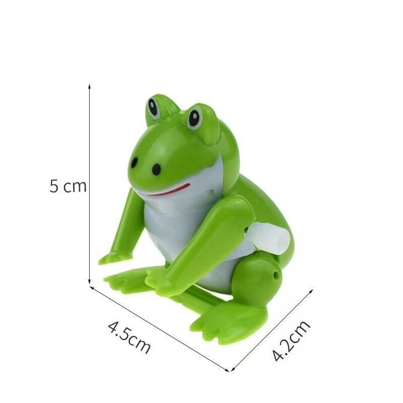 Wind-up frog toy that can do backflips for stress-relief