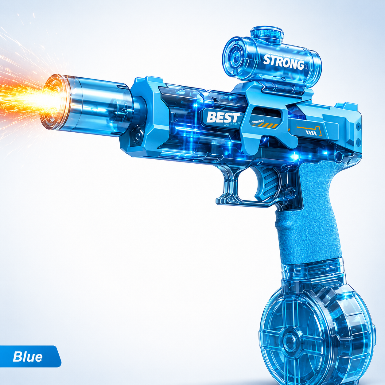 Futuristic Rapid-Fire LED Water Blaster💦