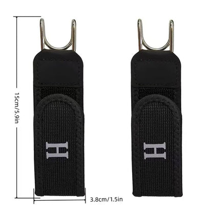 Magic Tape Waist Buckle, Unisex Adjustable Lazy Belt with Iron Hook, Elastic & Convenient Design