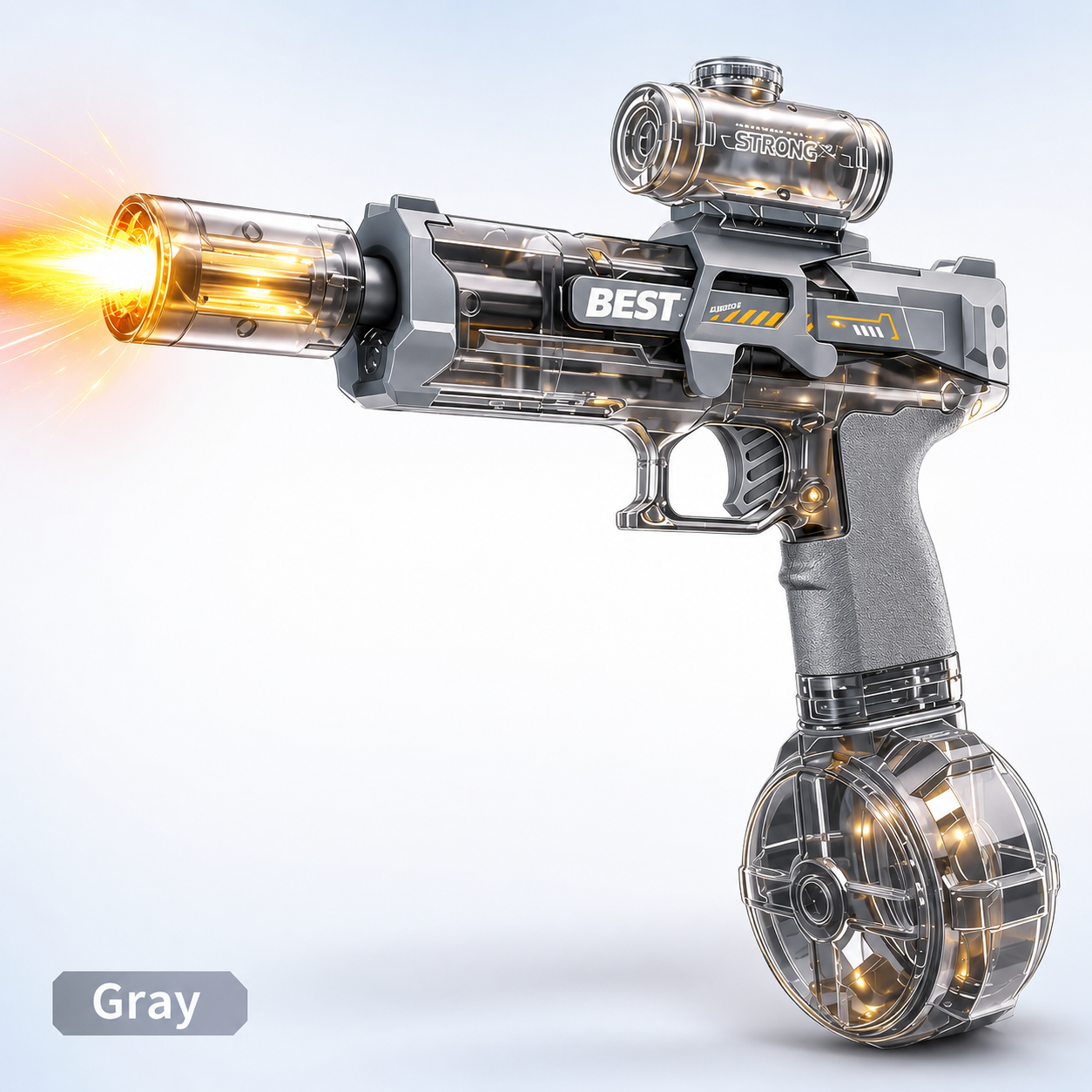 Futuristic Rapid-Fire LED Water Blaster💦
