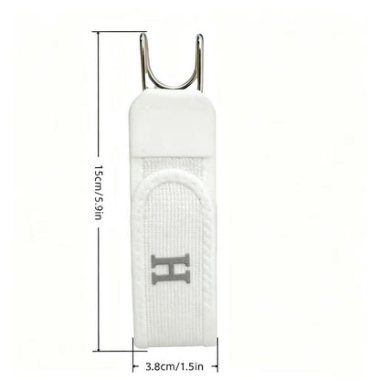 Magic Tape Waist Buckle, Unisex Adjustable Lazy Belt with Iron Hook, Elastic & Convenient Design