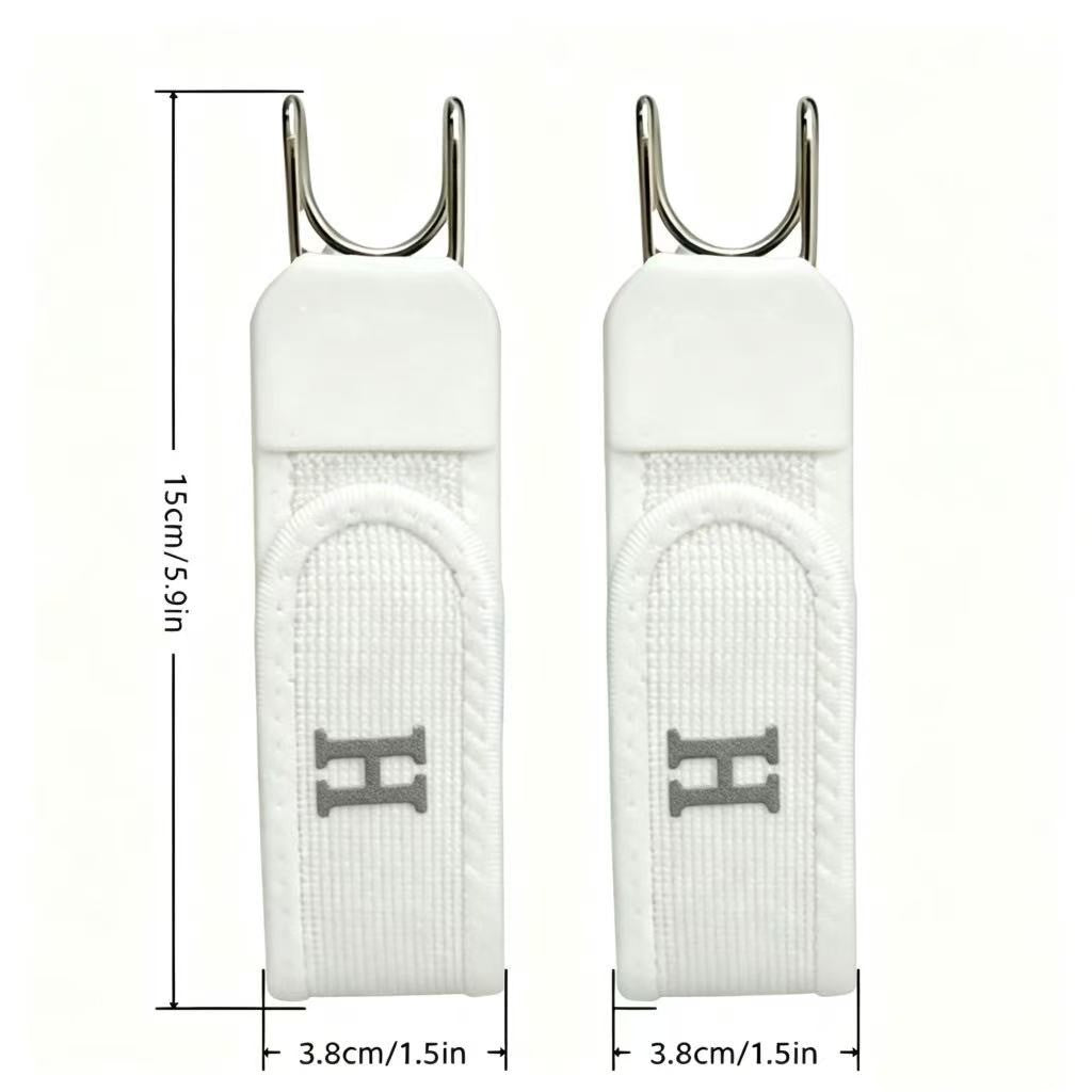 Magic Tape Waist Buckle, Unisex Adjustable Lazy Belt with Iron Hook, Elastic & Convenient Design