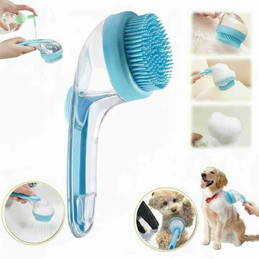 2 in 1 Pet Bath and Grooming Brush