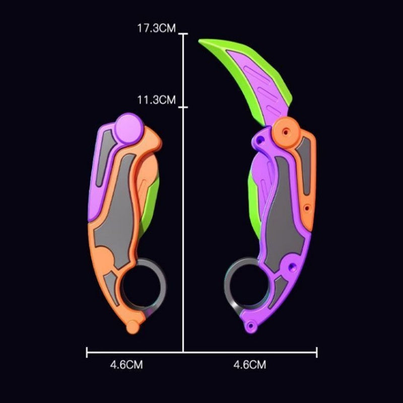 2PCS - 3D printed claw knife and radish knife