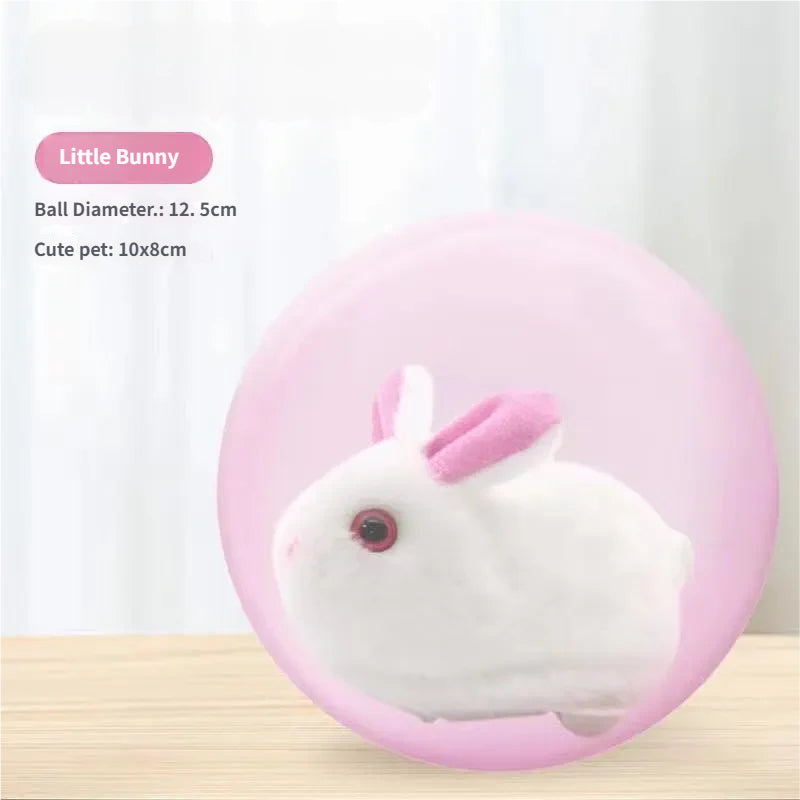Simulation Hamster and Bunny Luminous Rolling Ball Toy