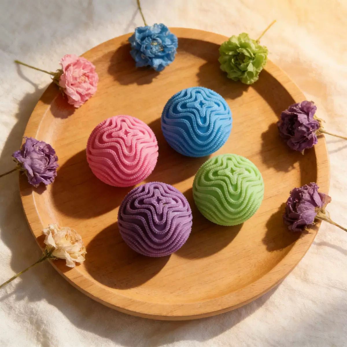 Bristle Squeeze Toy Ball