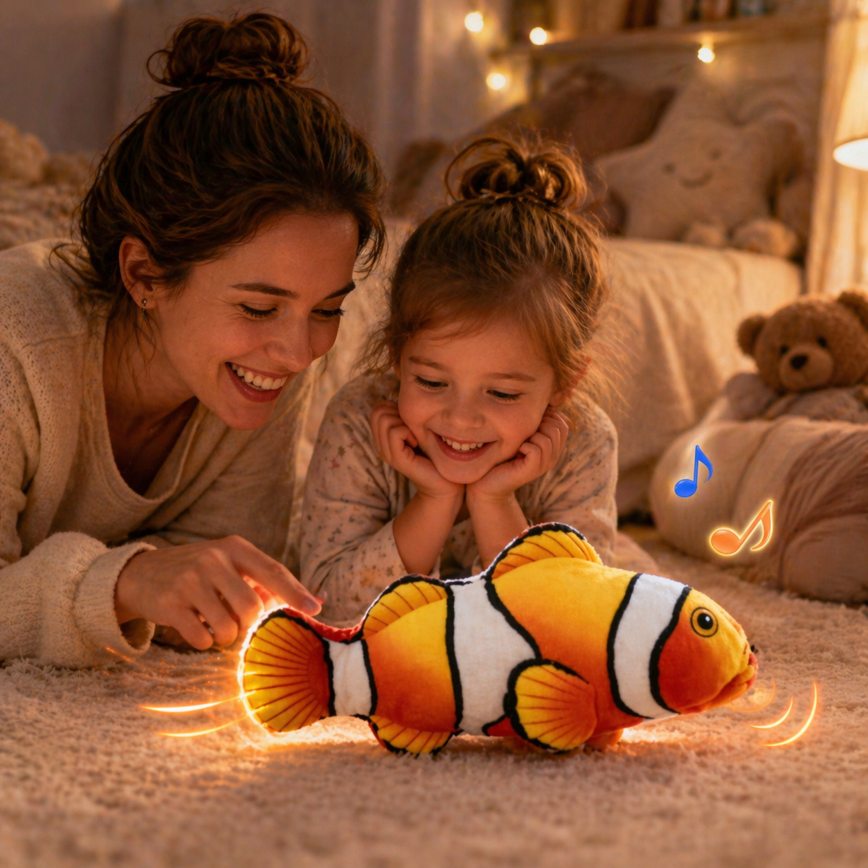 🐠Magical Clownfish Plush Toy – Wiggles, Talks & Sings