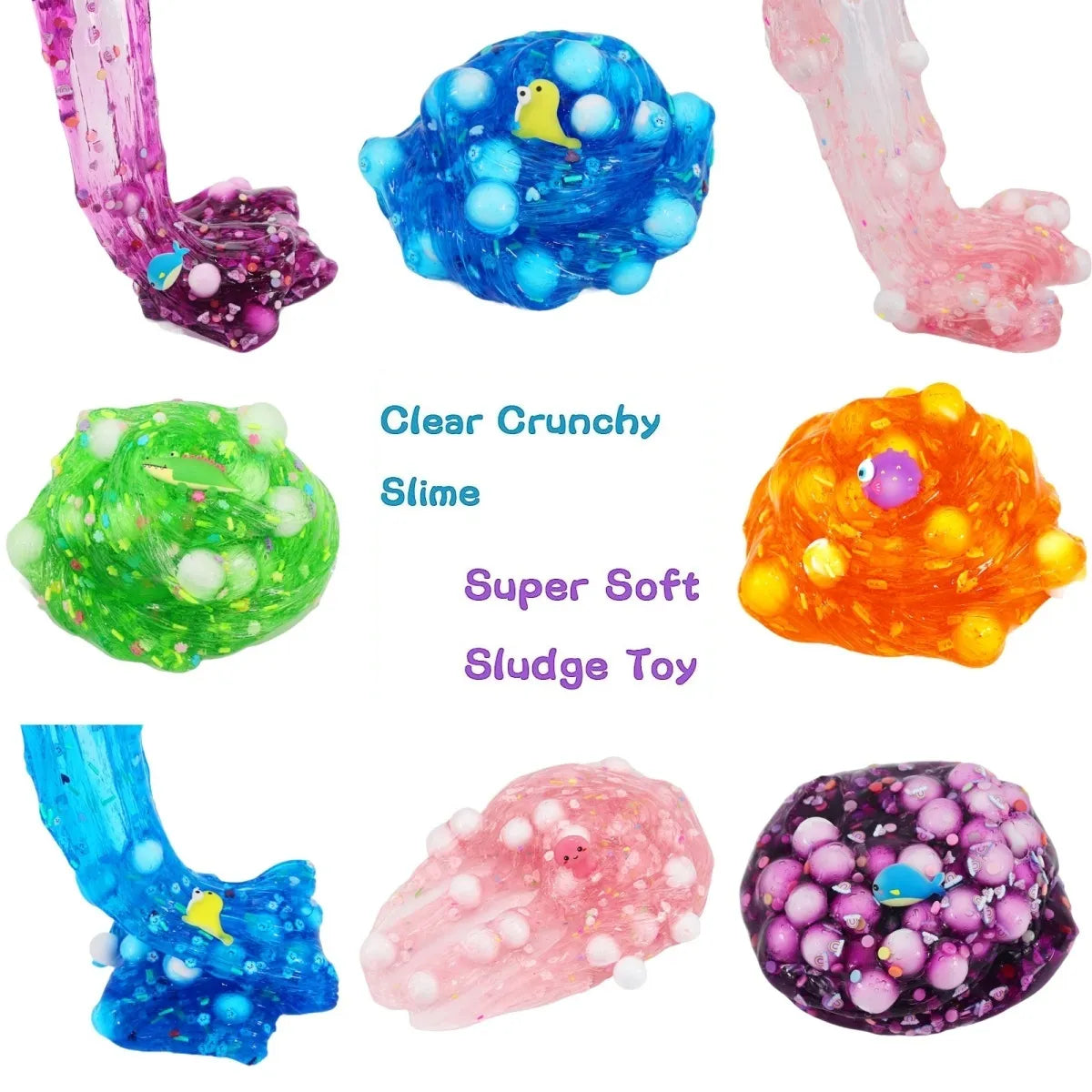 🌊Ocean Slime Stress-Relief Crystal Mud