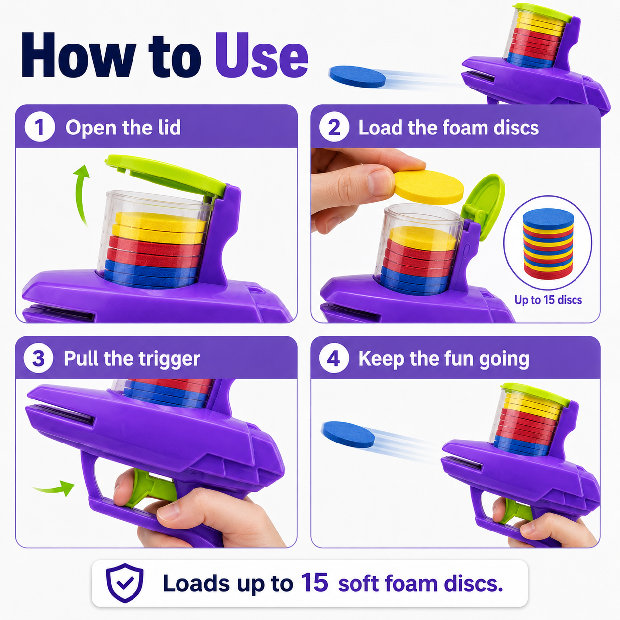 Foam Disc Blaster Toy