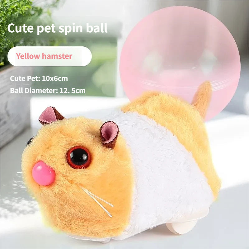 Simulation Hamster and Bunny Luminous Rolling Ball Toy