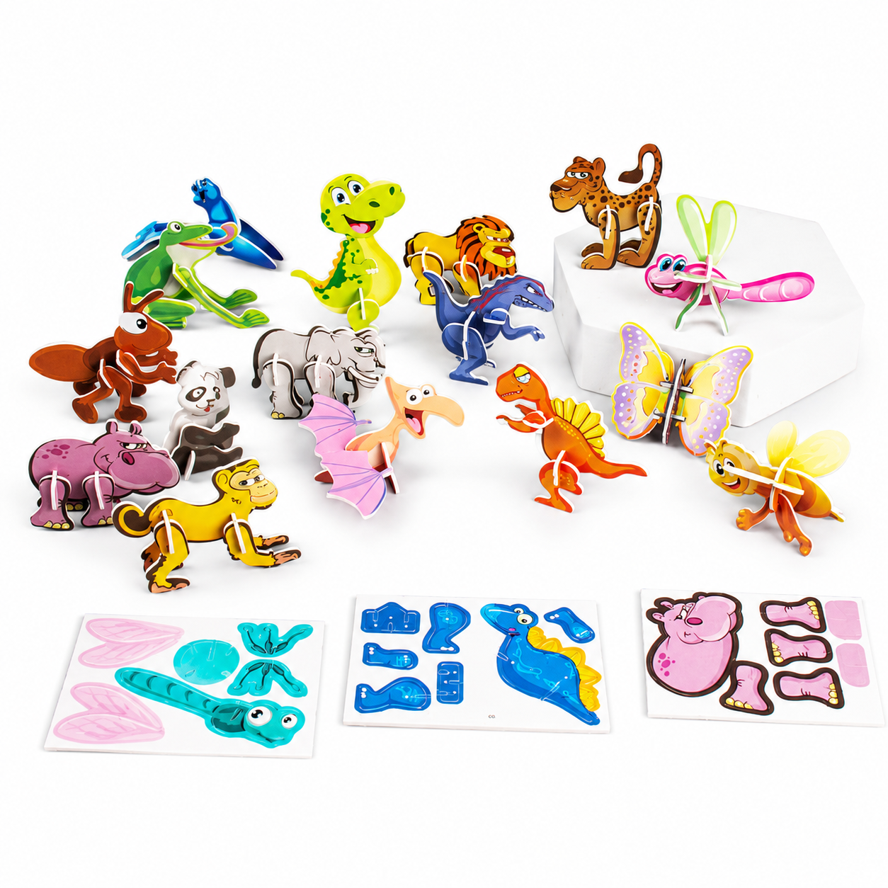 3D Paper Puzzle Set for Kids – Build, Learn & Play Craft Toy