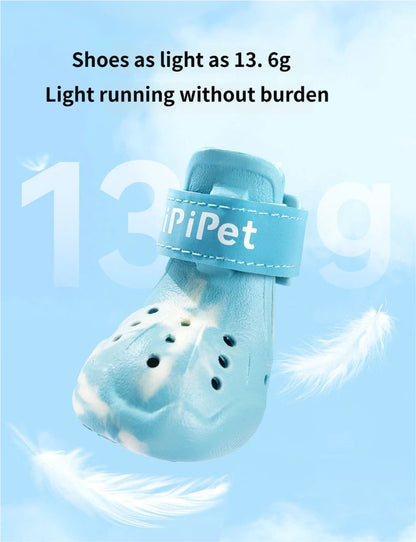 Summer Dog Night Light Breathable Hole Shoes