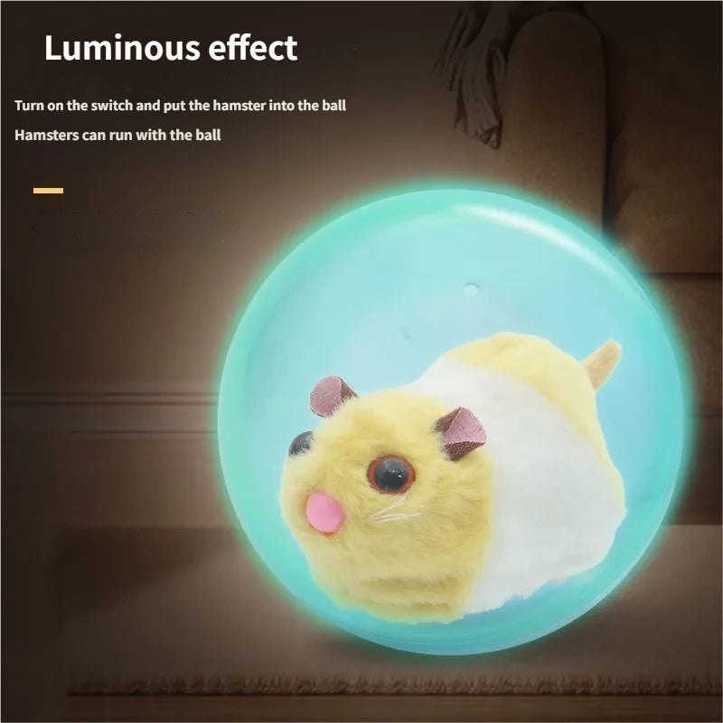 Simulation Hamster and Bunny Luminous Rolling Ball Toy