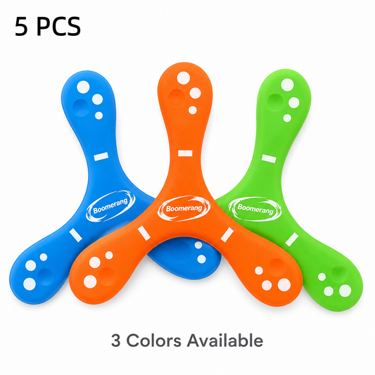 5 PCS Soft EVA Kids Boomerang & Flying Disc