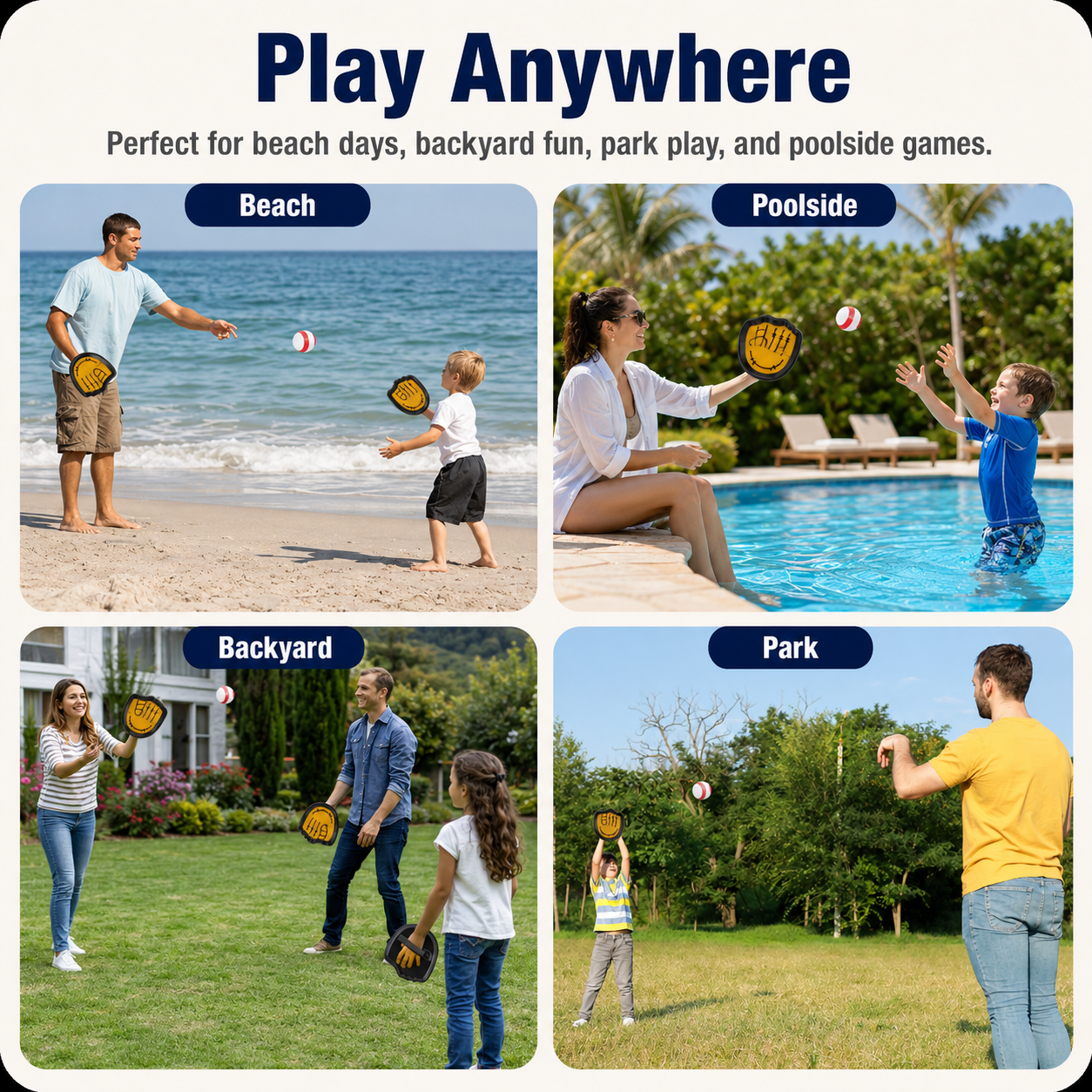 Sticky Paddle Ball Game Set