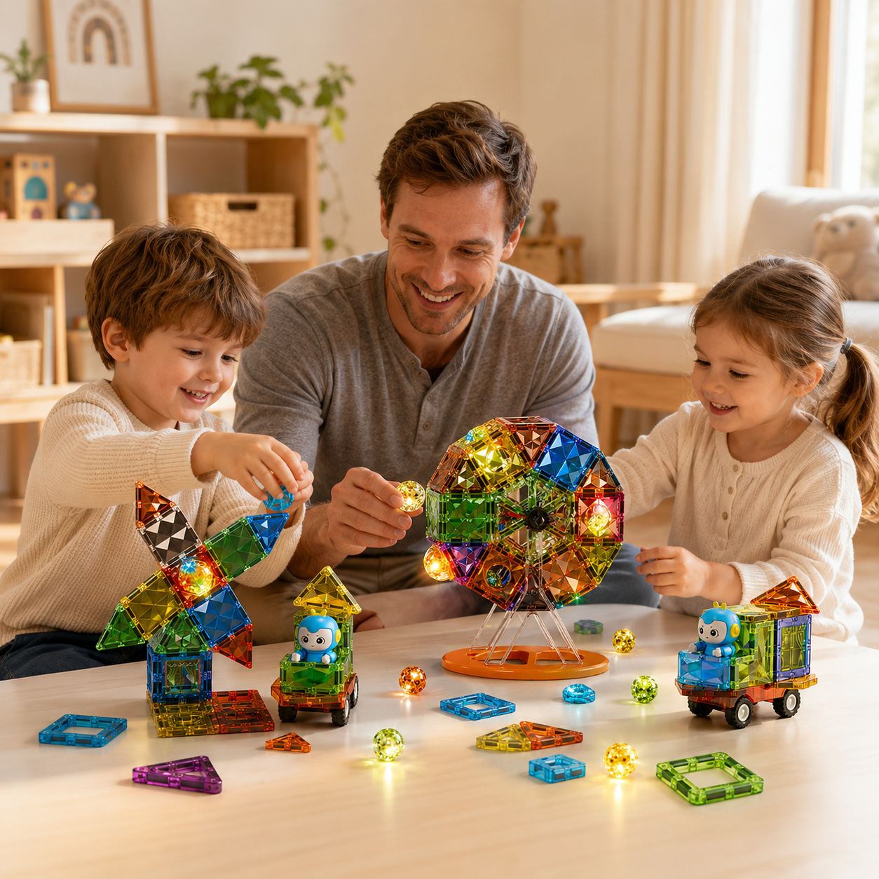 Magnetic Tiles with Mini Figures🧠