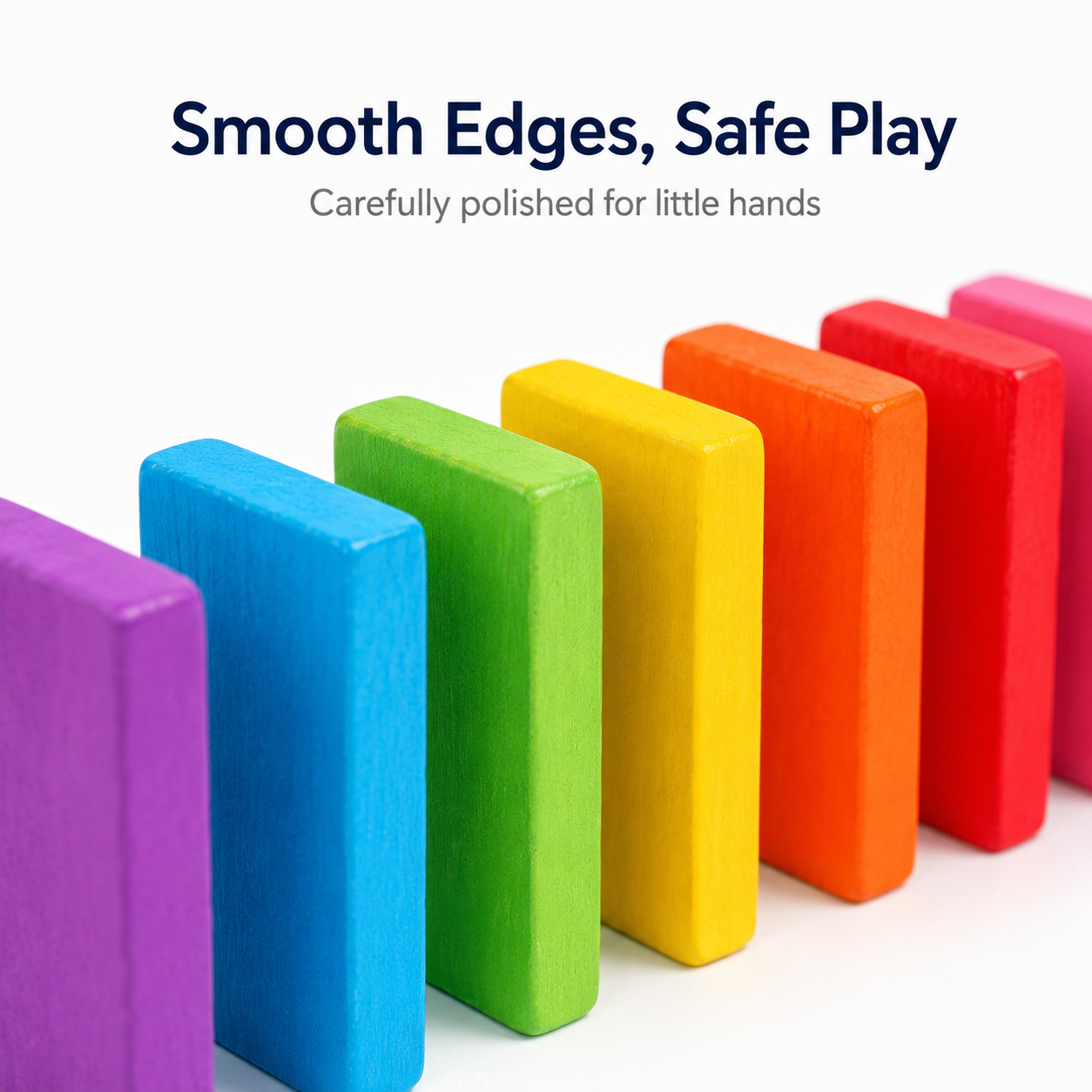 120 PCS Rainbow Wooden Domino Set