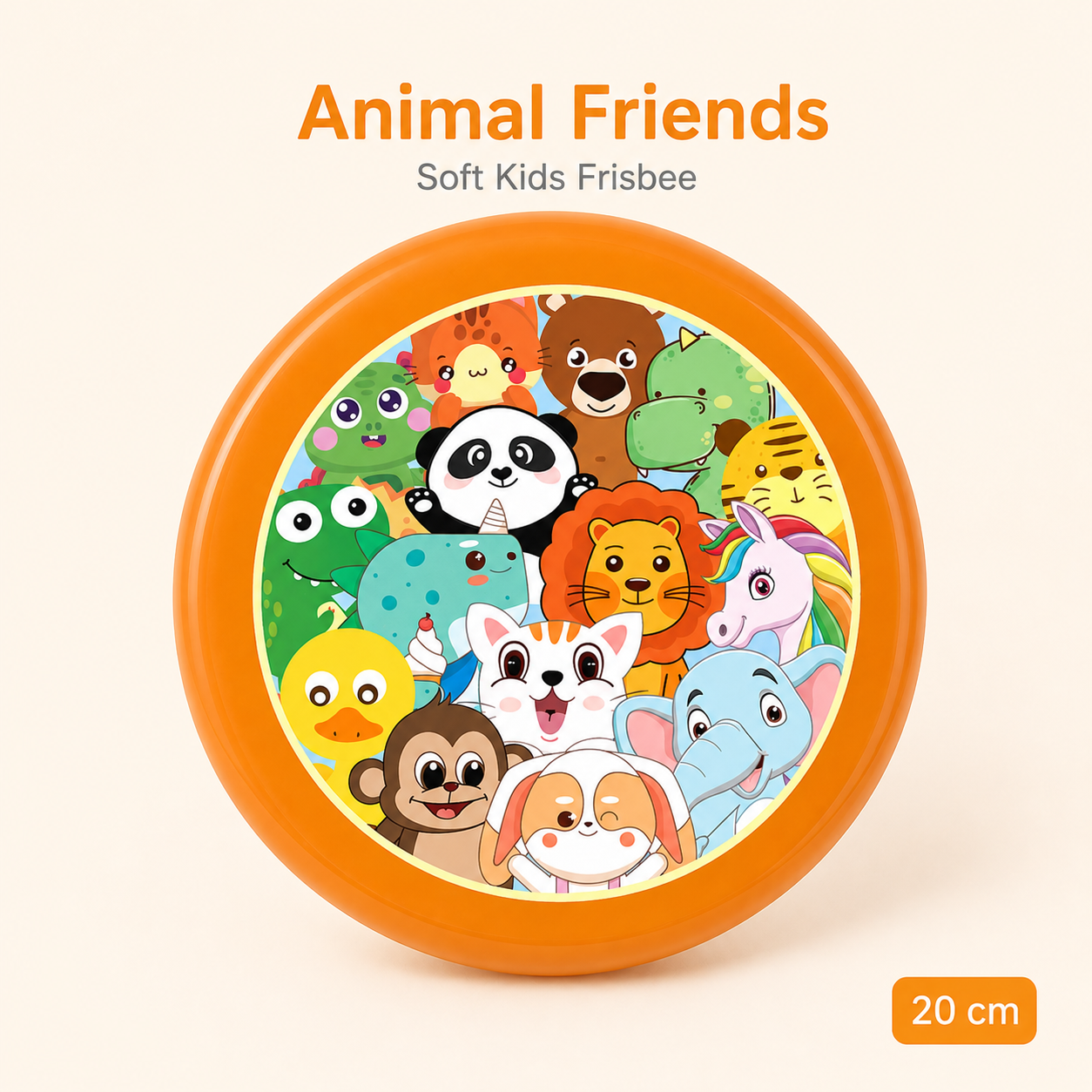 Soft Cartoon Flying Disc for Outdoor Fun