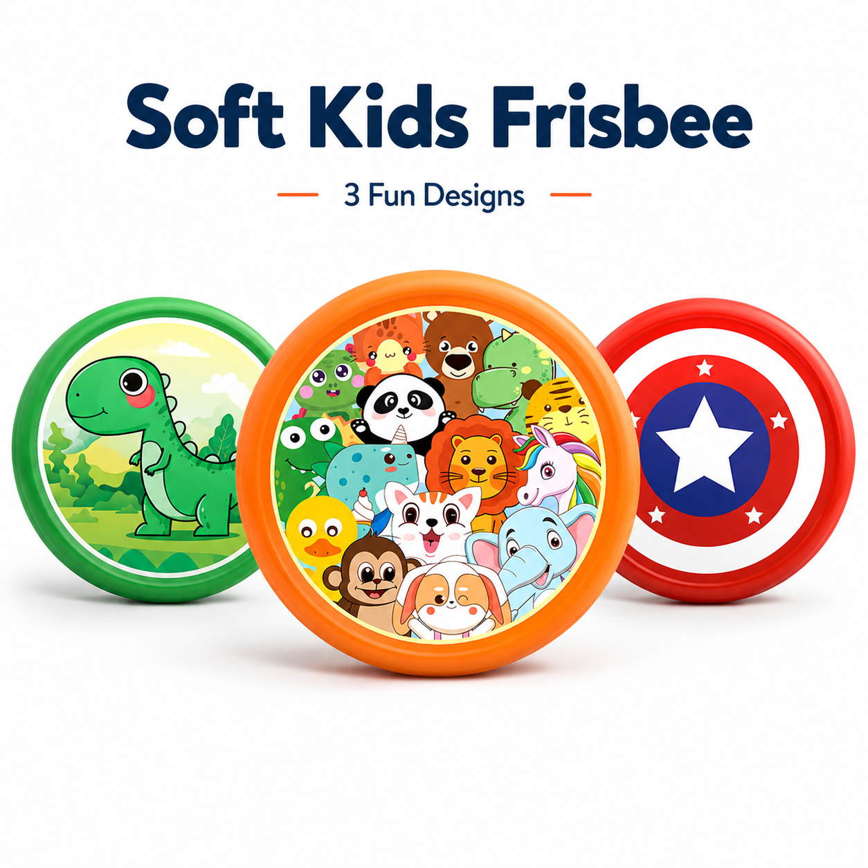 Soft Cartoon Flying Disc for Outdoor Fun
