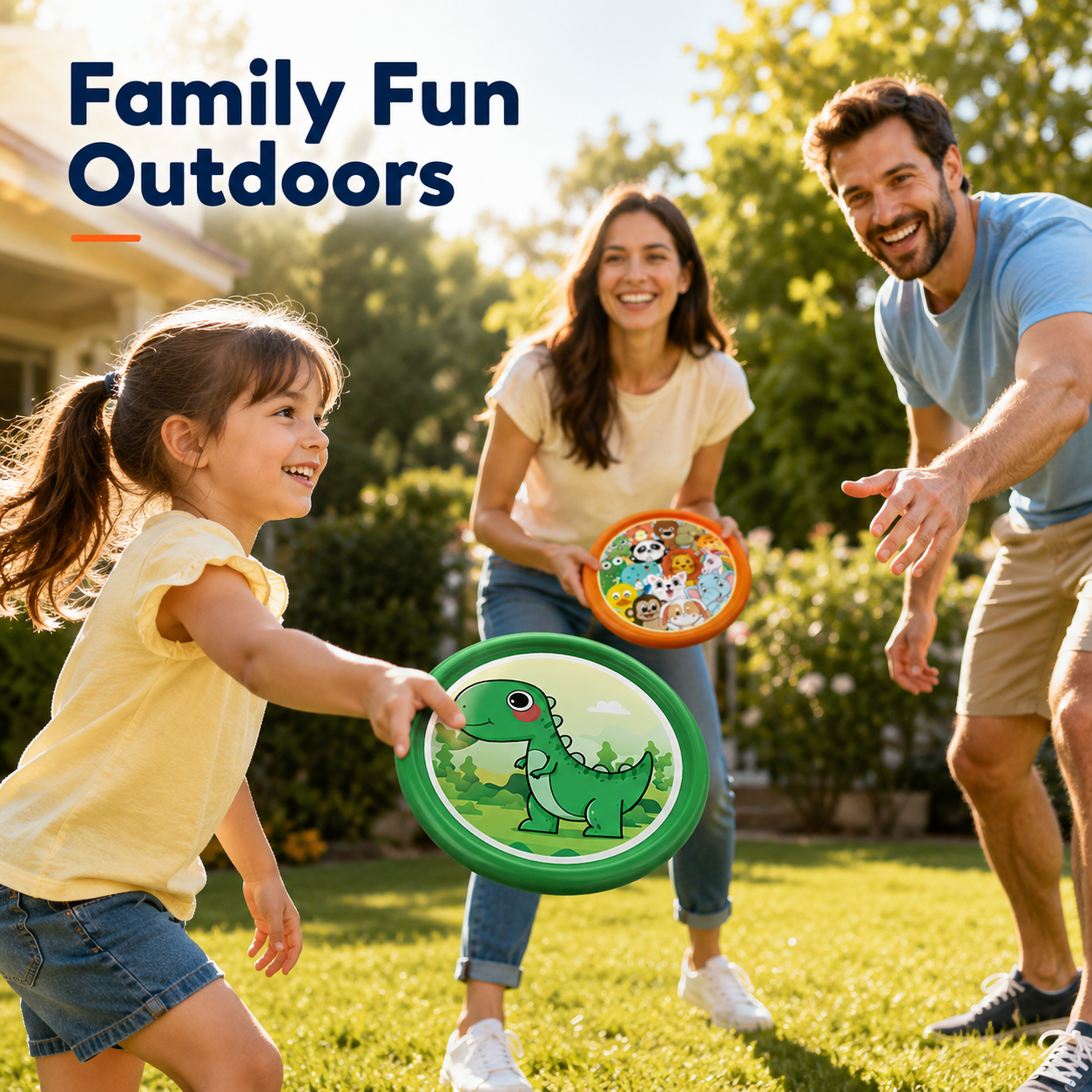 Soft Cartoon Flying Disc for Outdoor Fun