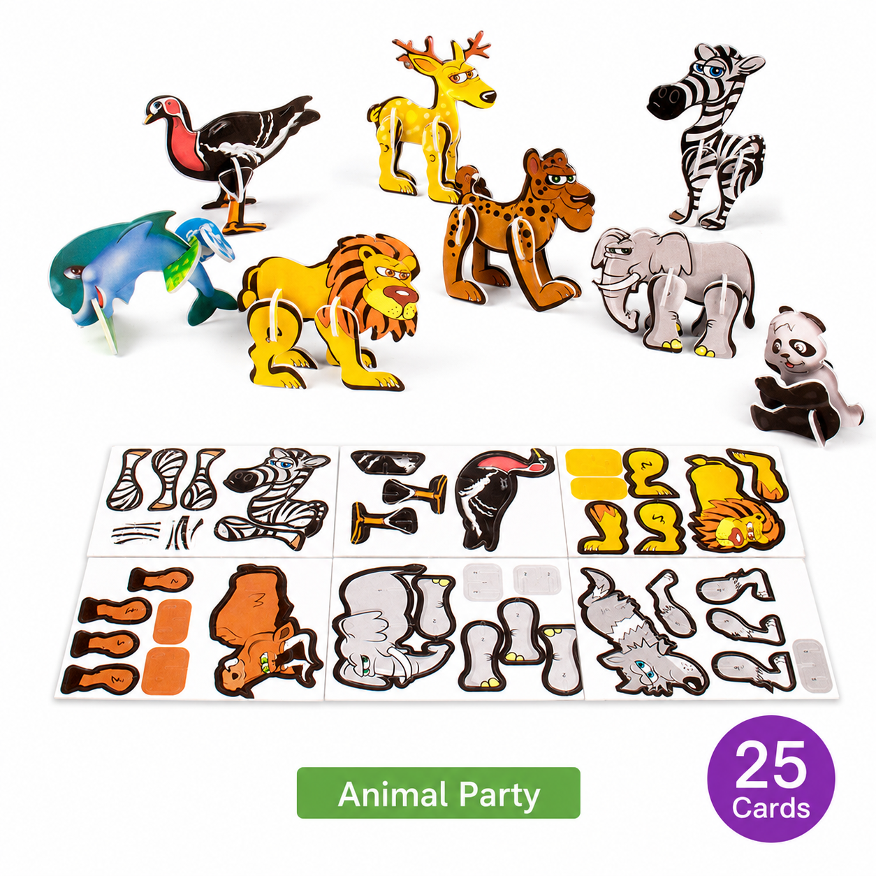 3D Paper Puzzle Set for Kids – Build, Learn & Play Craft Toy