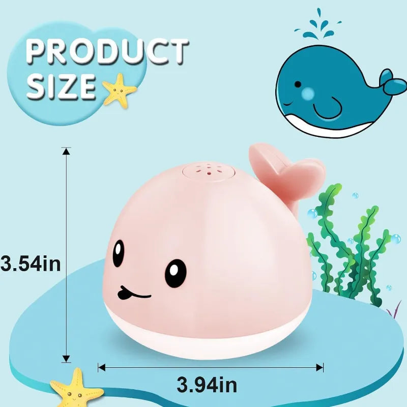Bath play water spray whale electric toy