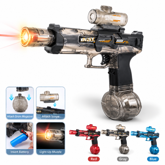 Futuristic Rapid-Fire LED Water Blaster💦