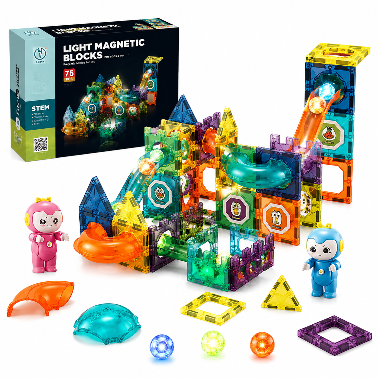 Magnetic Tiles with Mini Figures🧠
