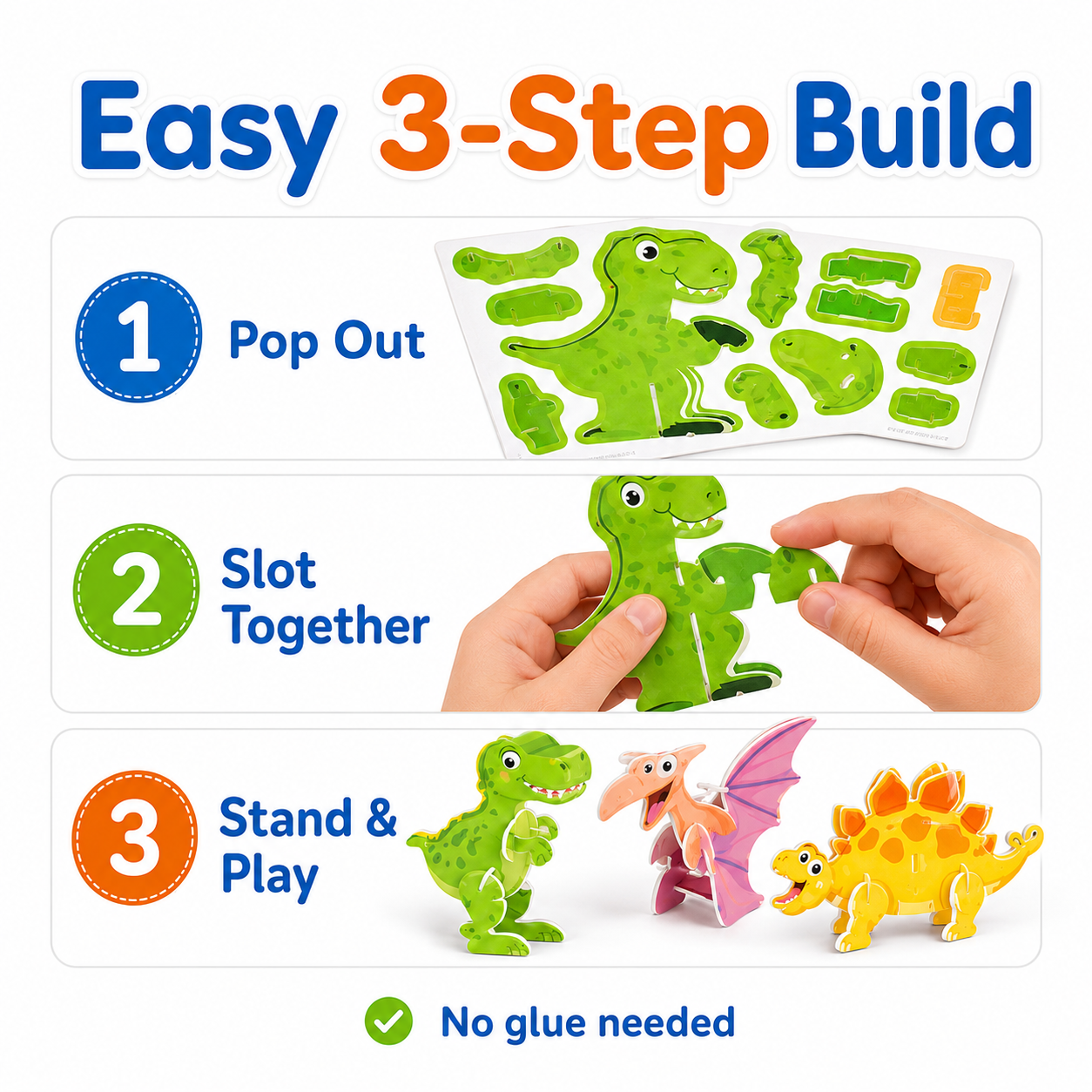 3D Paper Puzzle Set for Kids – Build, Learn & Play Craft Toy