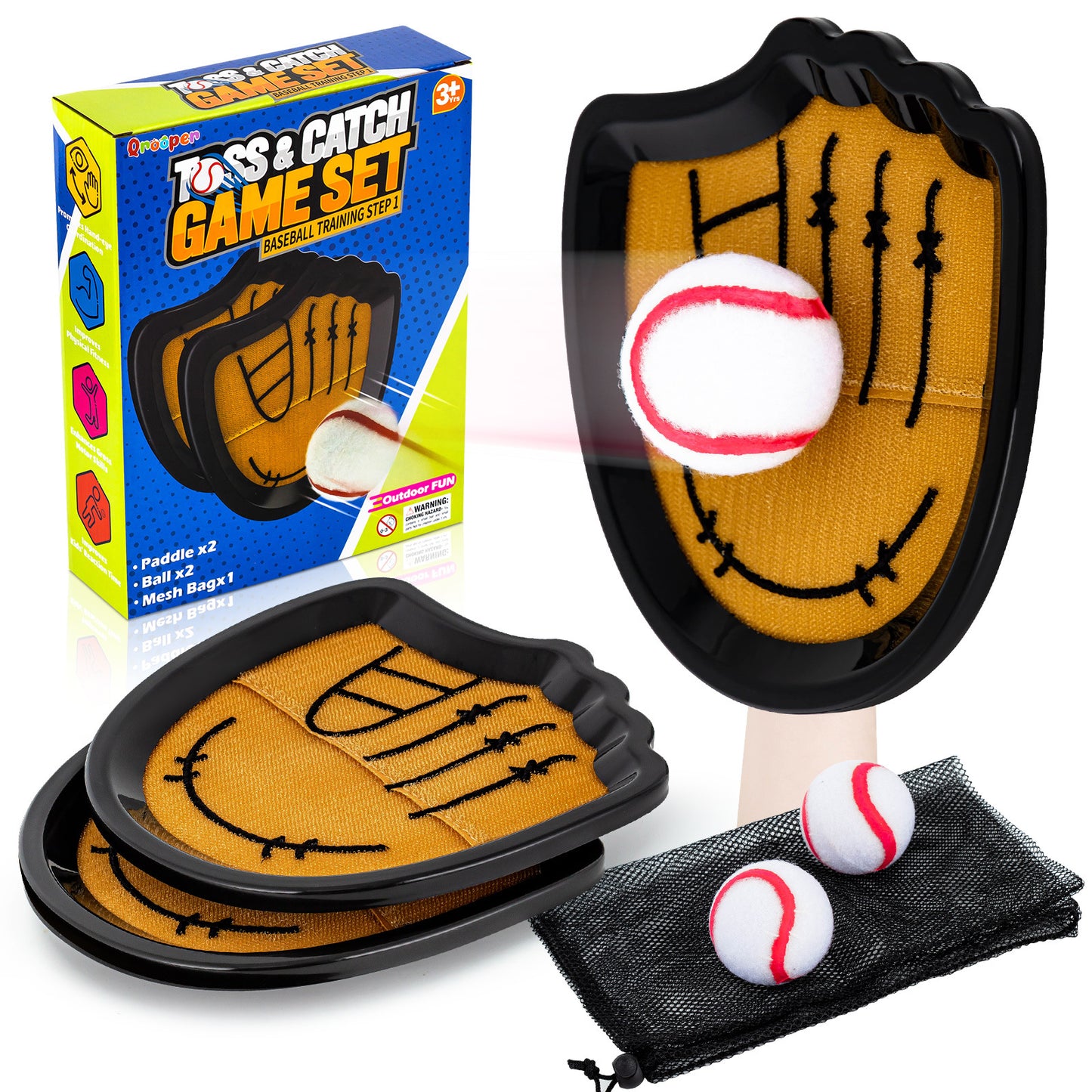 Sticky Paddle Ball Game Set