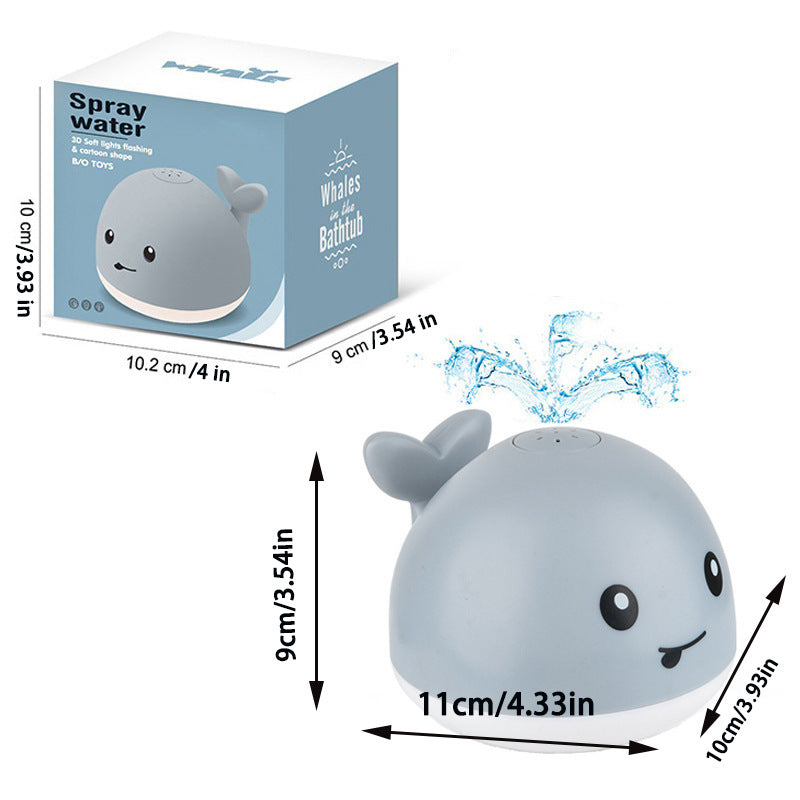 Bath play water spray whale electric toy