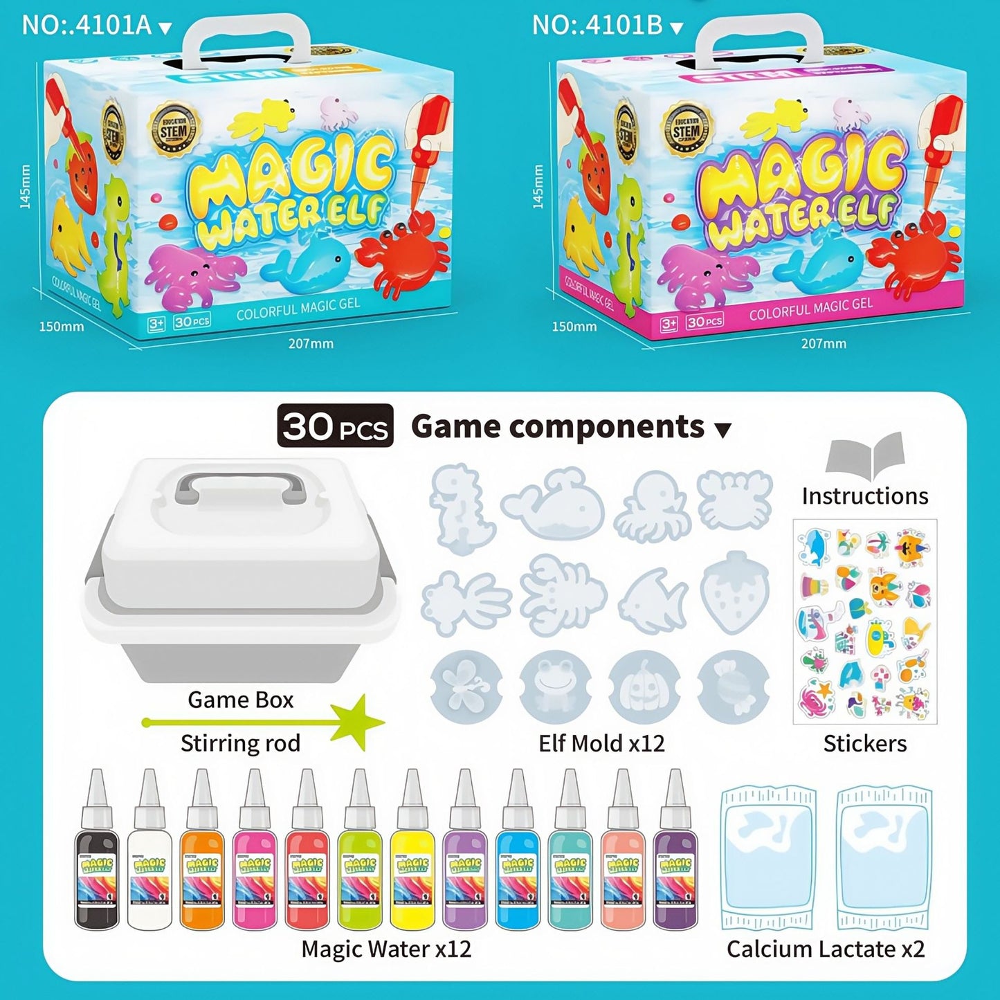 🎨Magic Water Gel DIY Kit