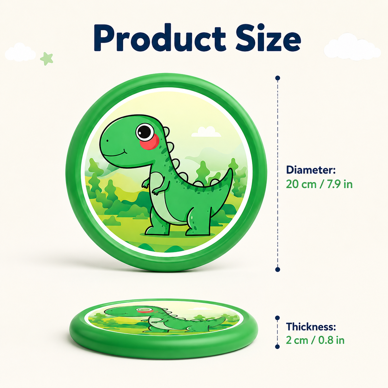 Soft Cartoon Flying Disc for Outdoor Fun