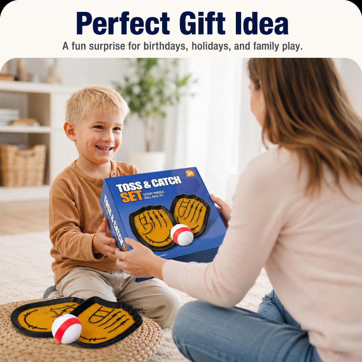 Sticky Paddle Ball Game Set