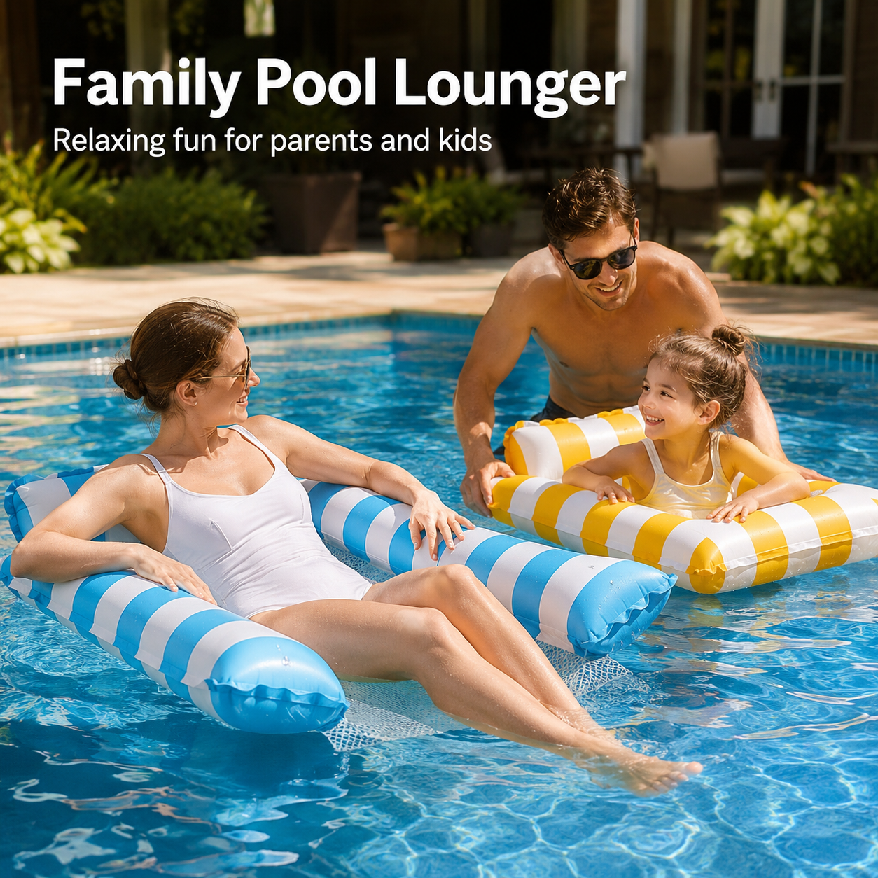 2 PCS Inflatable Pool Lounger